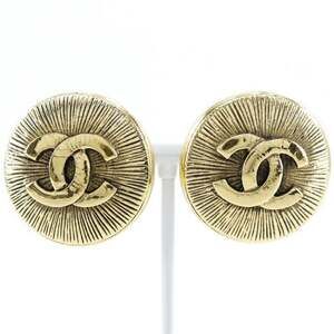 Chanel Cc Logo Clip-On Earrings Metal #207218C85B